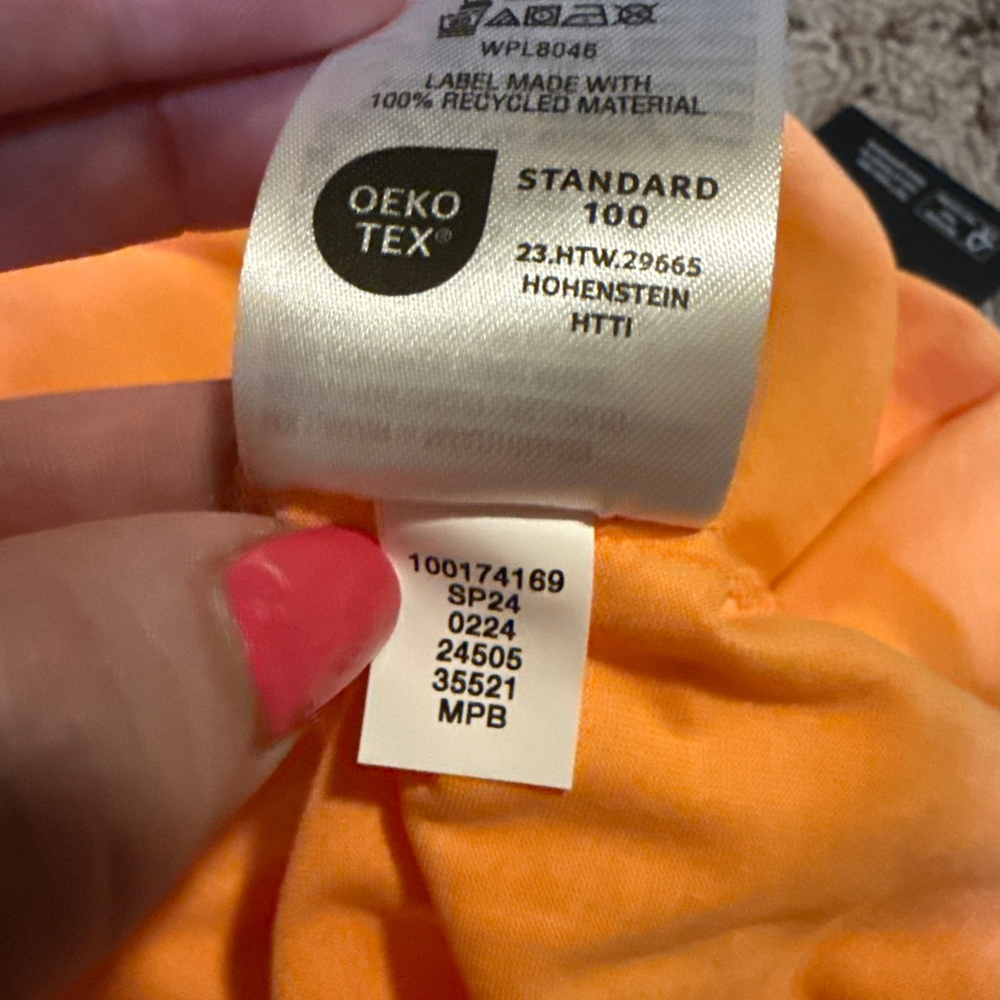 Women's Ideology Orange Melon Sorbet Tank Top Plus Size 1X - Picture 8 of 9